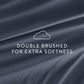 6-Piece Double Brushed Solid Sheet Set