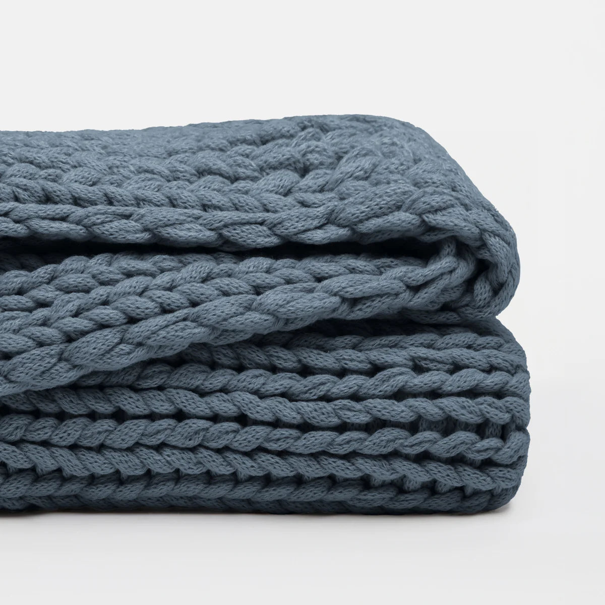 Chunky Hand-Knit Oversized Throw Blanket