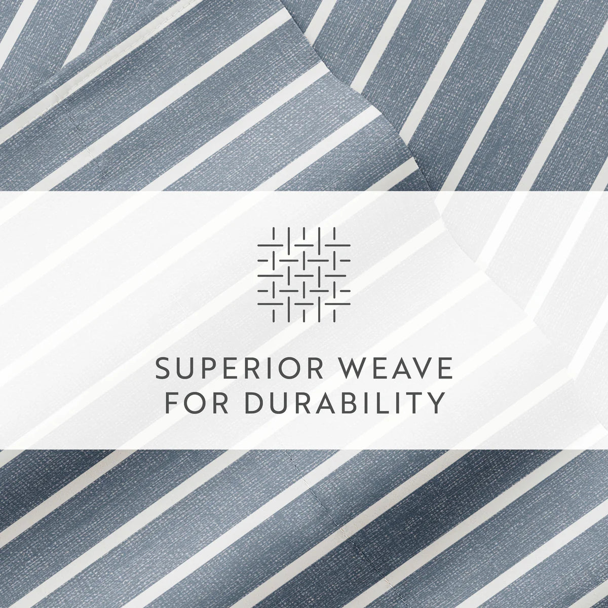 Distressed Awning Stripe 4-Piece Patterned Sheet Set