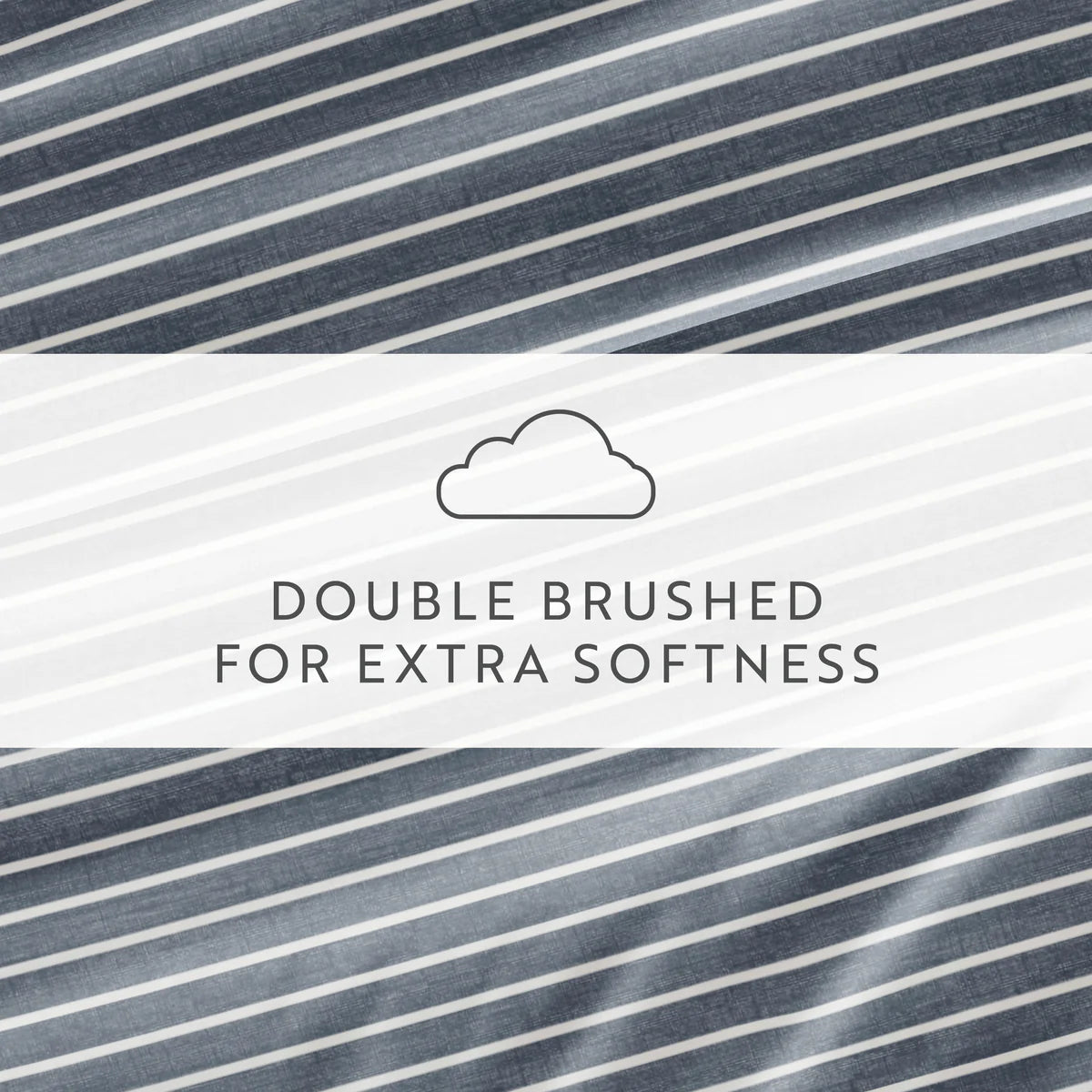 Distressed Awning Stripe 4-Piece Patterned Sheet Set