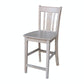 Dining Essentials - San Remo Stool in Taupe Gray (Set of 2)