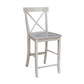 Dining Essentials - X-Back Stool in Taupe Gray (Set of 2)