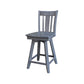 Dining Essentials - 39" H San Remo Swivel Stool in Heather Gray (Set of 2)