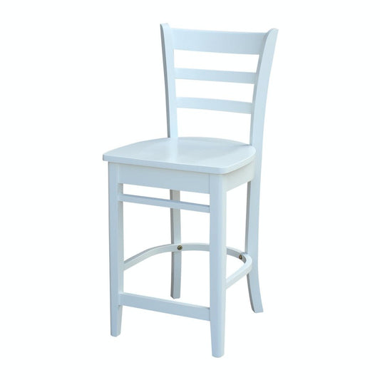 Dining Essentials - Emily Stool in Pure White (Set of 2)