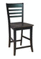 Cosmopolitan - Roma Stool in Coal & Black (Set of 2)