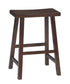 Home Accents - 24" H Saddle Seat in Espresso