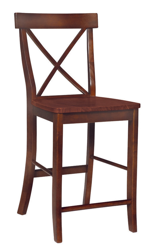 Dining Essentials - X-Back Stool in Espresso (Set of 2)