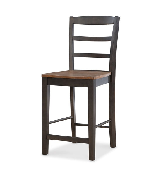 Dining Essentials - Madrid Stool in Hickory & Coal (Set of 2)