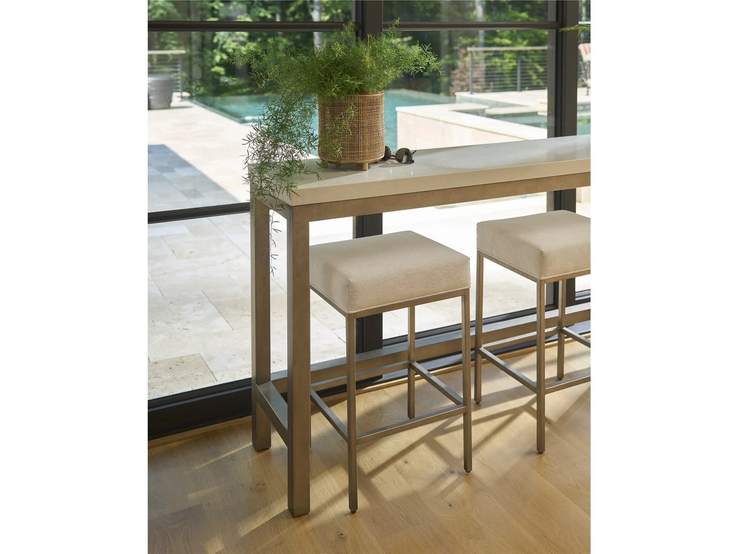 Universal - Oasis-Coastal Living Home Console Stool