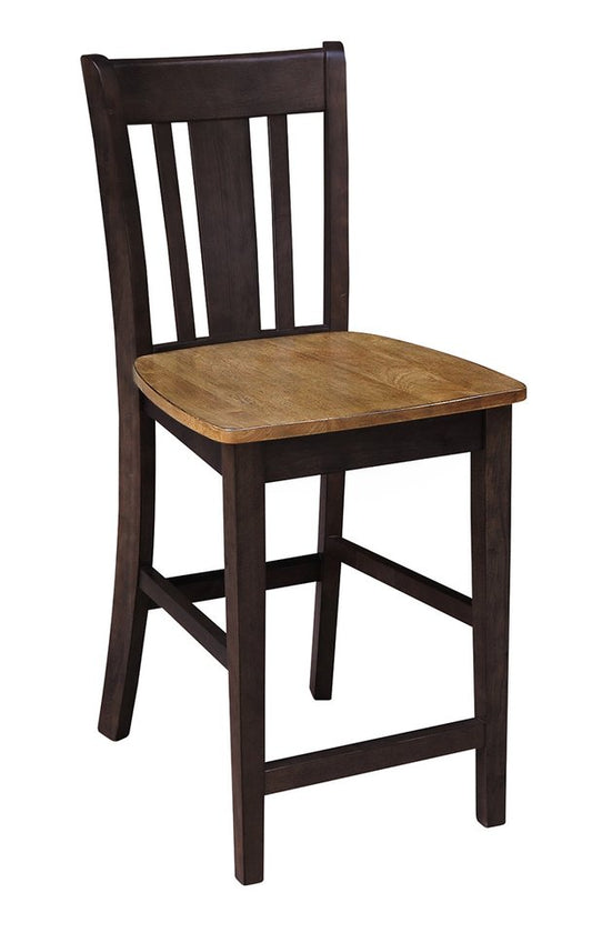 Dining Essentials - San Remo Stool in Hickory & Coal (Set of 2)