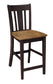 Dining Essentials - San Remo Stool in Hickory & Coal (Set of 2)