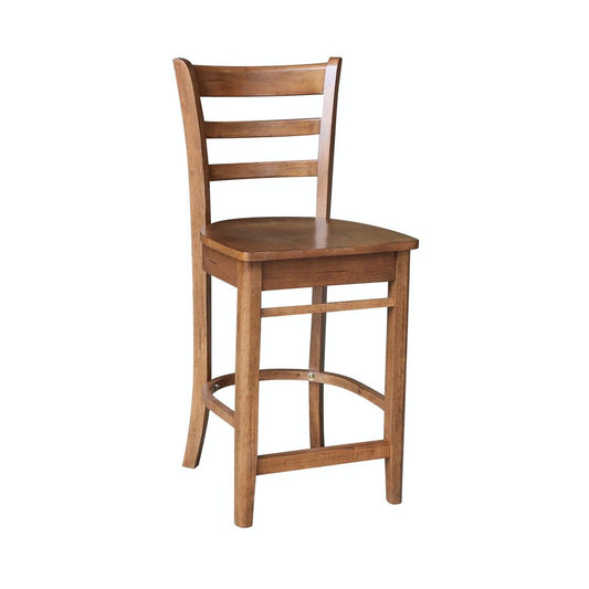 Dining Essentials - Emily Stool in Bourbon Oak (Set of 2)