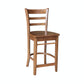 Dining Essentials - Emily Stool in Bourbon Oak (Set of 2)