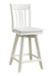 Hampton - 24" San Remo Swivel Stool in Pure White (Set of 2)
