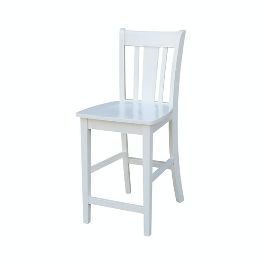 Dining Essentials - San Remo Stool in Pure White (Set of 2)