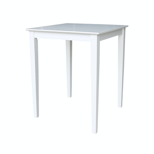 Dining Essentials - 30" Square Table w/ 36" Shaker Legs in Pure White