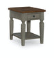 Home Accents - Vista End Table in Hickory & Stone