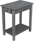 Destinations - Narrow End Table in Heather Gray