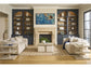 Universal - Oasis-Coastal Living Home Dockside Cocktail Table with Ottomans