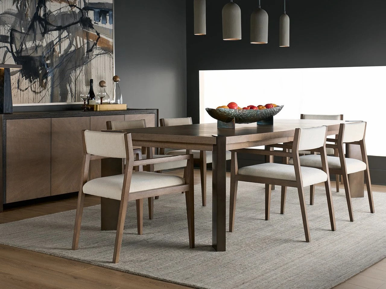 Universal - Mist & Veil-Modern Haze Dining Table