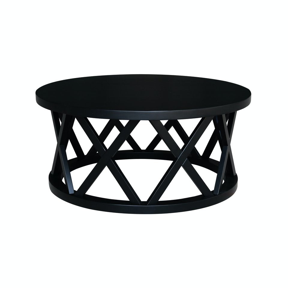 Destinations - Ceylon Round Coffee Table in Black
