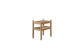 Pleasant Hill - Suede Chairside Table with Metal & Rattan Shelf
