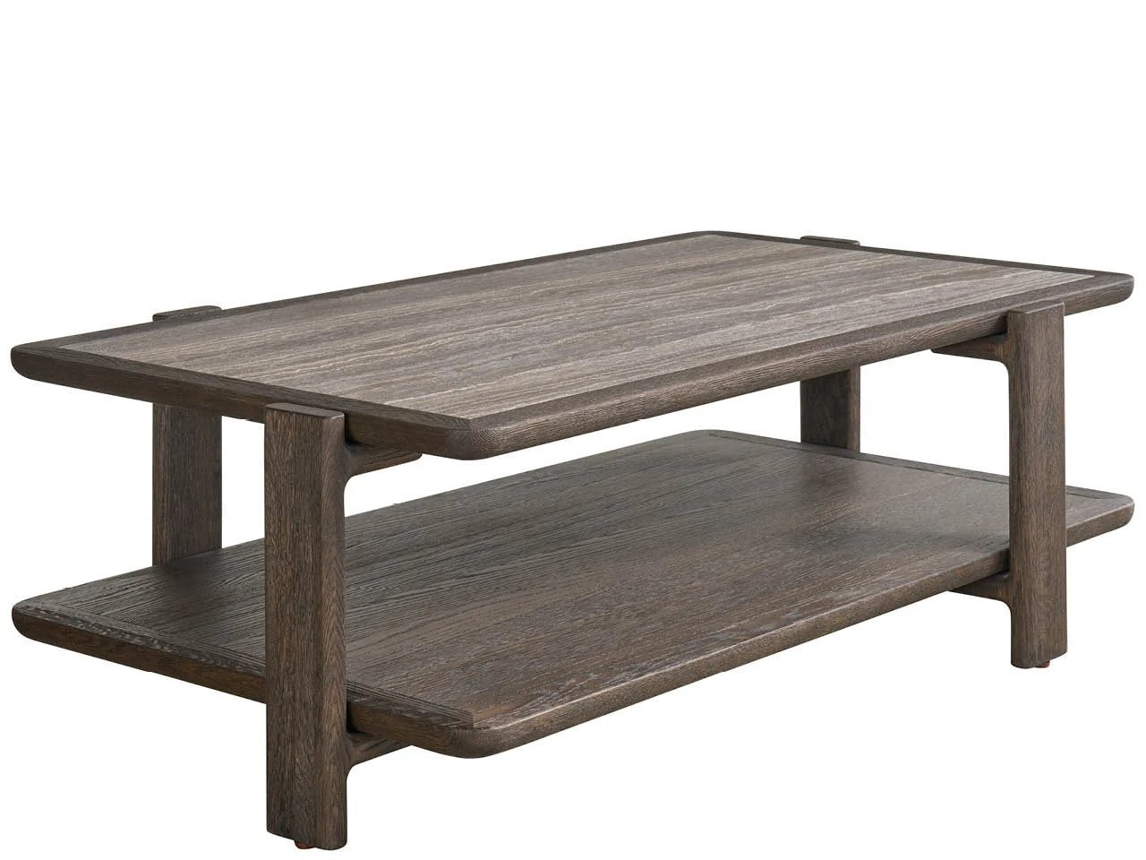 Universal - Sable & Desert-Modern Sable & Stone Cocktail Table