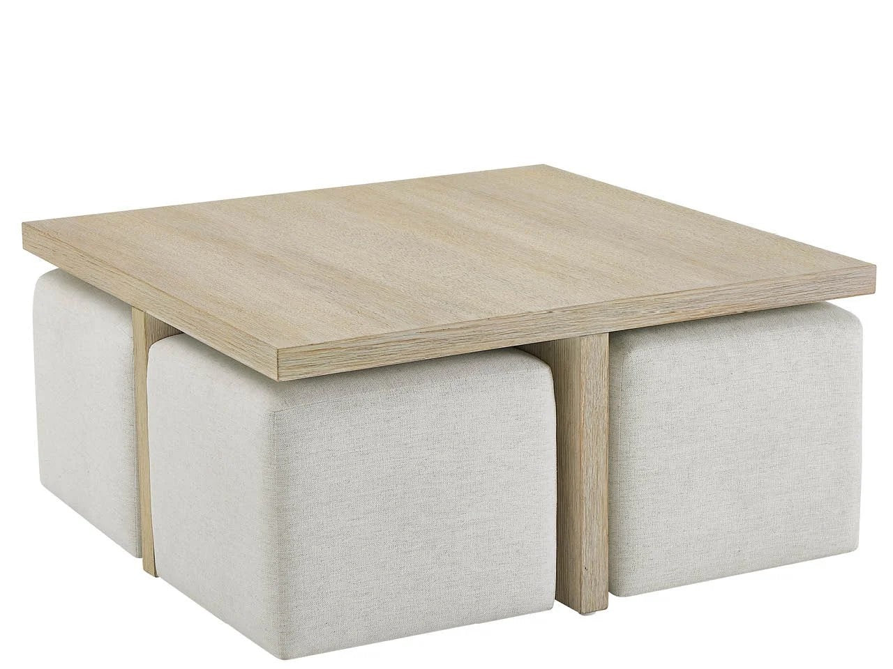 Universal - Oasis-Coastal Living Home Dockside Cocktail Table with Ottomans