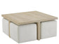 Universal - Oasis-Coastal Living Home Dockside Cocktail Table with Ottomans