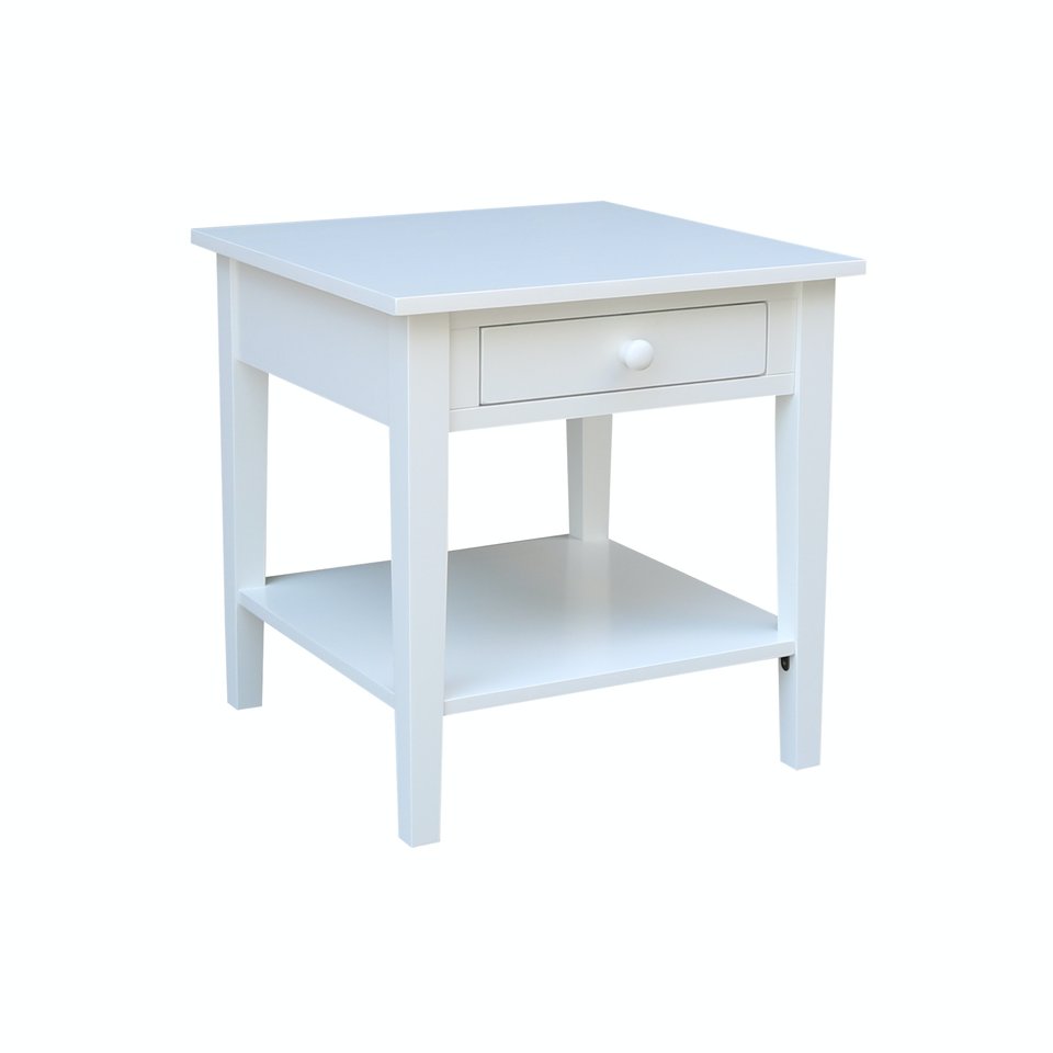 Destinations - Spencer End Table in White