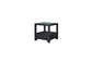 Pleasant Hill - Ebony End Table with Matte Glass Top