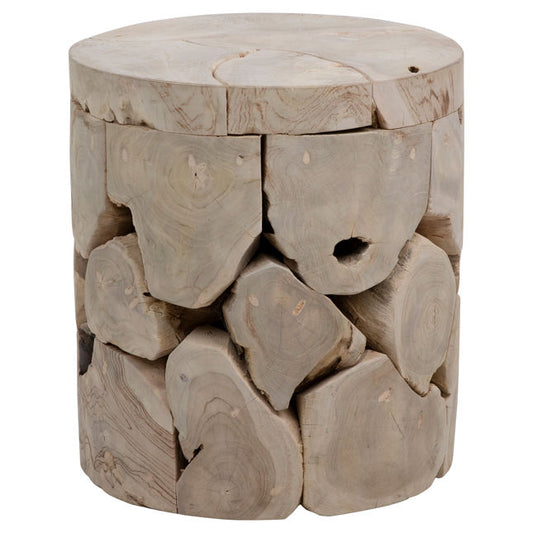 Briar Round Side Table Bleached