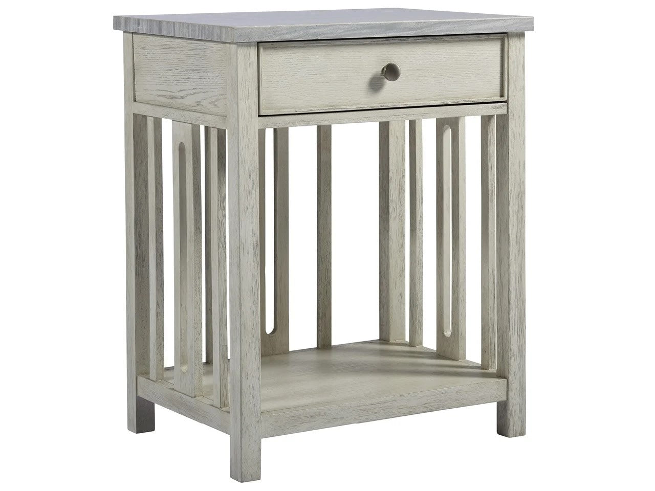 Universal - Escape-Coastal Living Home Bedside Table with Stone Top