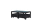 Pleasant Hill - Ebony Cocktail Table with Matte Glass Top