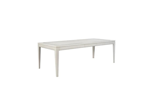 Trilogy - Vanilla Leg Table with Metal Inlay