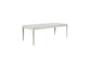 Trilogy - Vanilla Leg Table with Metal Inlay