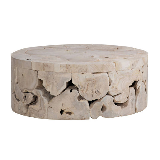 Briar Round Coffee Table Bleached