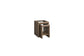 Trilogy - Cocoa Nesting Table with Glass Top