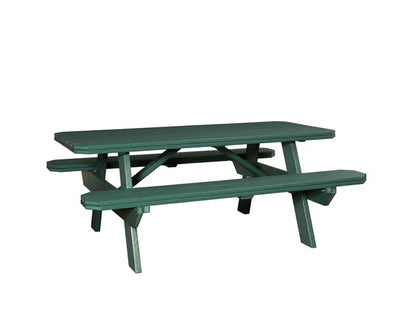 Finch - Picnic 33" x 72" Table with Benches Attached