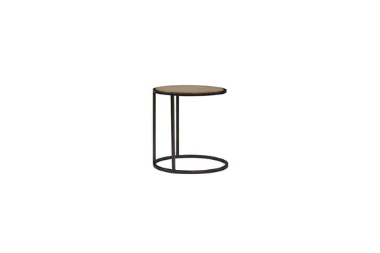 Trilogy - Toffee Wood Top Metal Chairside Table