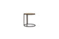 Trilogy - Toffee Wood Top Metal Chairside Table