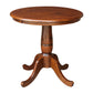 Dining Essentials- 30" Round Table Top w/ 30" H Traditional Pedestal in Espresso