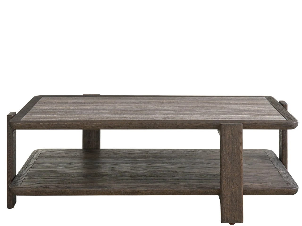 Universal - Sable & Desert-Modern Sable & Stone Cocktail Table