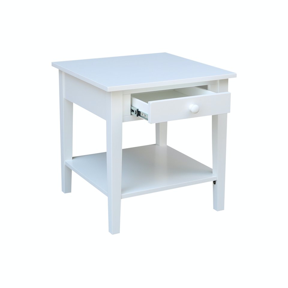 Destinations - Spencer End Table in White