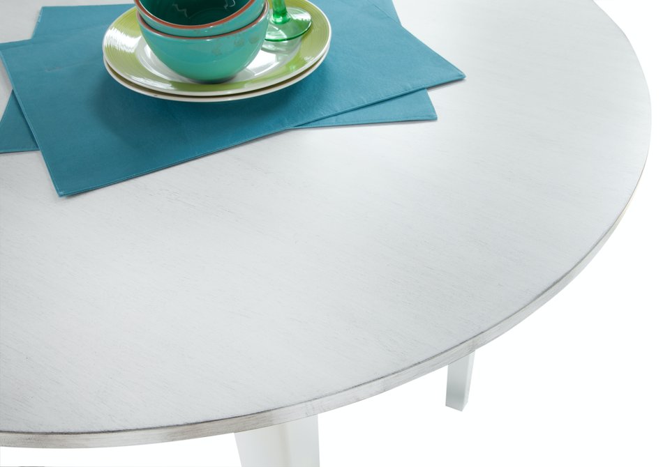 Hampton - 36" H Seaside Pub Table in Chalk & White