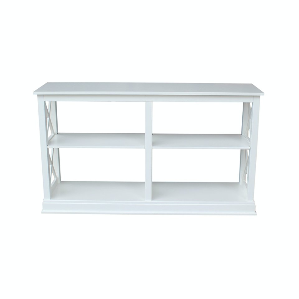 Hampton - Long Sofa Table in Pure White