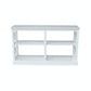 Hampton - Long Sofa Table in Pure White