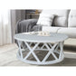 Home Accents - Ceylon Round Coffee Table in White