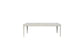 Trilogy - Vanilla Leg Table with Metal Inlay