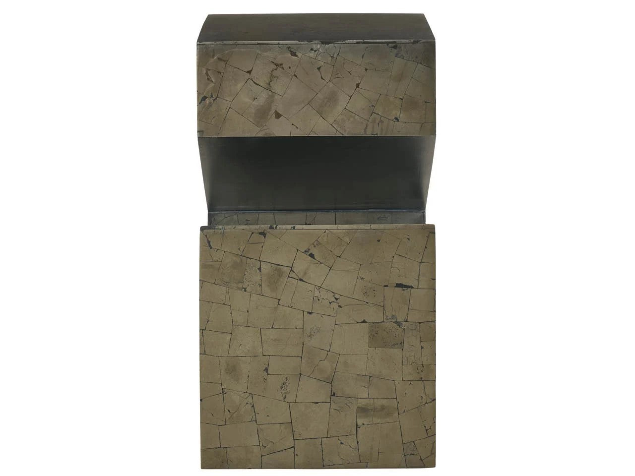 Universal - Sable & Desert-Modern Pyrite Side Table